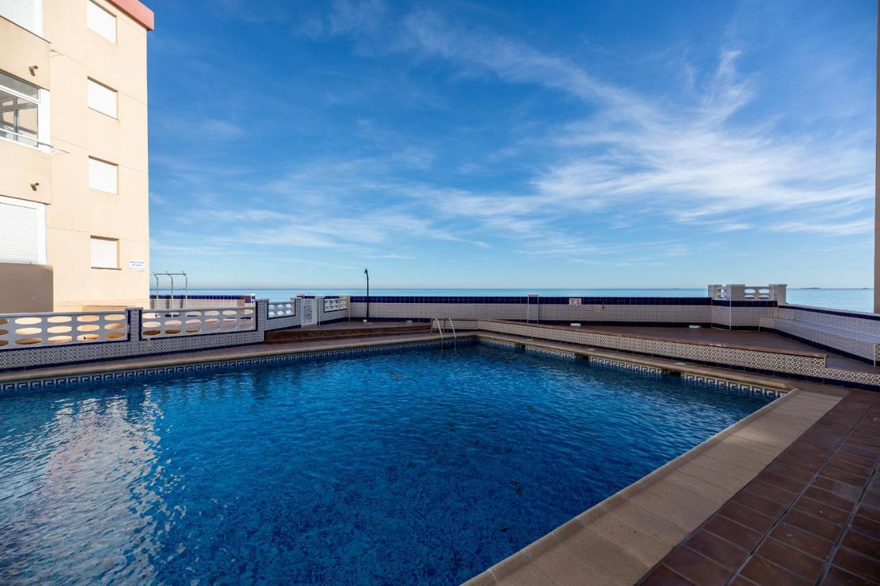 Apartament Bright Studio With The Seaview And Swimming Pool La Manga del Mar Menor Zewnętrze zdjęcie